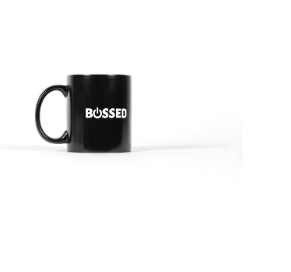 BOSSED Gear - White Mug: sip with style.